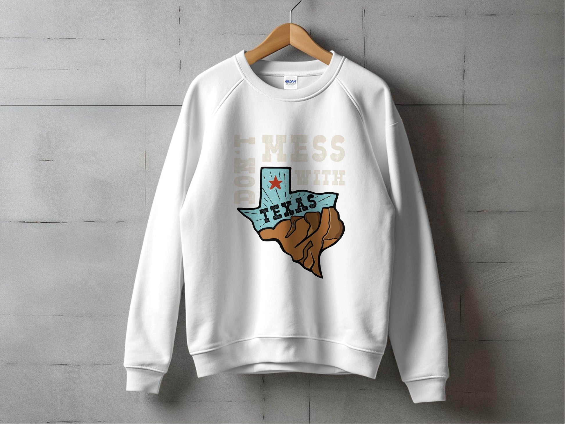 Iconic Don't Mess with Texas Graphic Sweater - Design & Vybe
