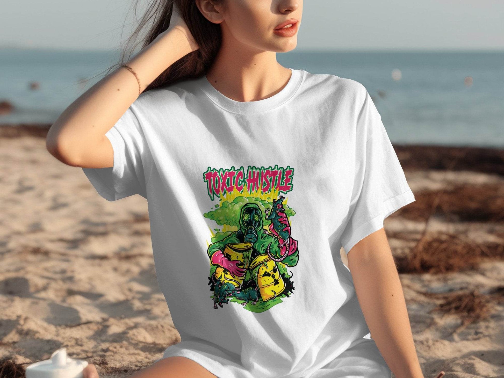 Toxic Hustle Graphic Print Design T-Shirt - Design & Vybe