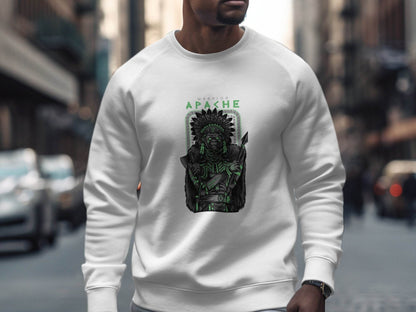 Warrior Apache Gorilla Illustration Artwork Graphic Sweater - Design & Vybe