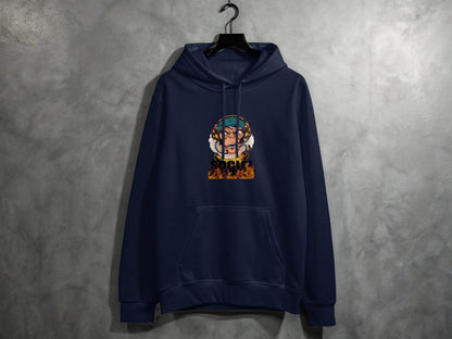 Social District Monkey with Headphones Design Hoodie - Design & Vybe