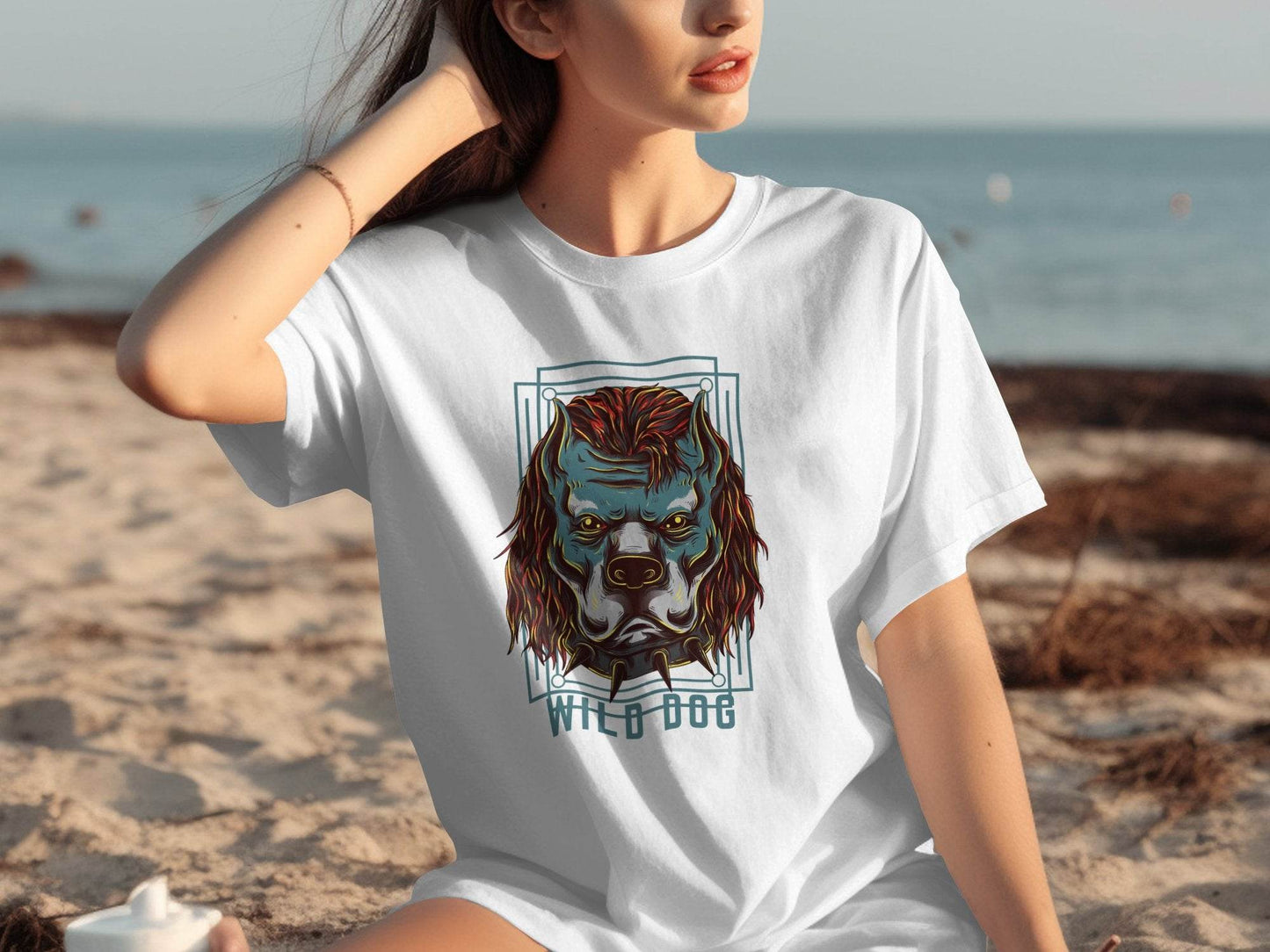 Ferocious Wild Dog Graphic Design T-Shirt - Design & Vybe