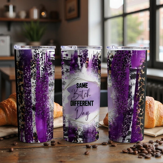 Same Bitch Different Day Colorful Tumbler product