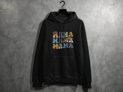 Colorful Mama Letters Cute Family Mama Life Hoodie - Design & Vybe