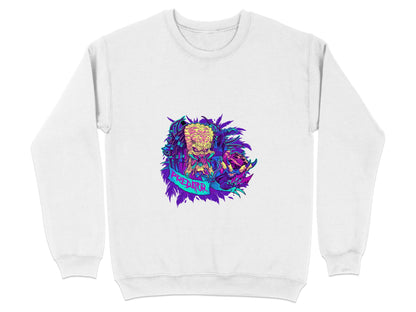 Predator Head With Leaves Awesome Graphic Design Sweater - Design & Vybe