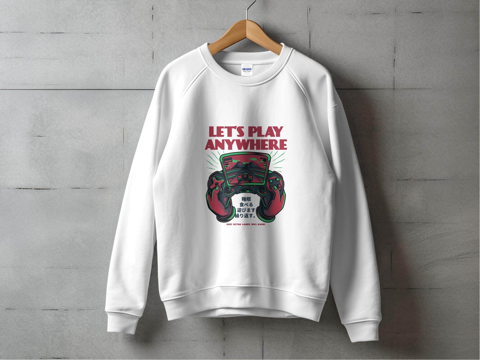 Let's Play Anywhere Retro Gamer Will Know It Sweater - Design & Vybe