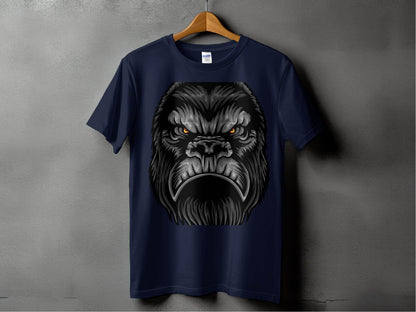 Fierce Beast Design Angry Gorilla Face T-Shirt - Design & Vybe