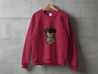 Forever Young on Fire Graphic Novelty Art Design Sweater - Design & Vybe