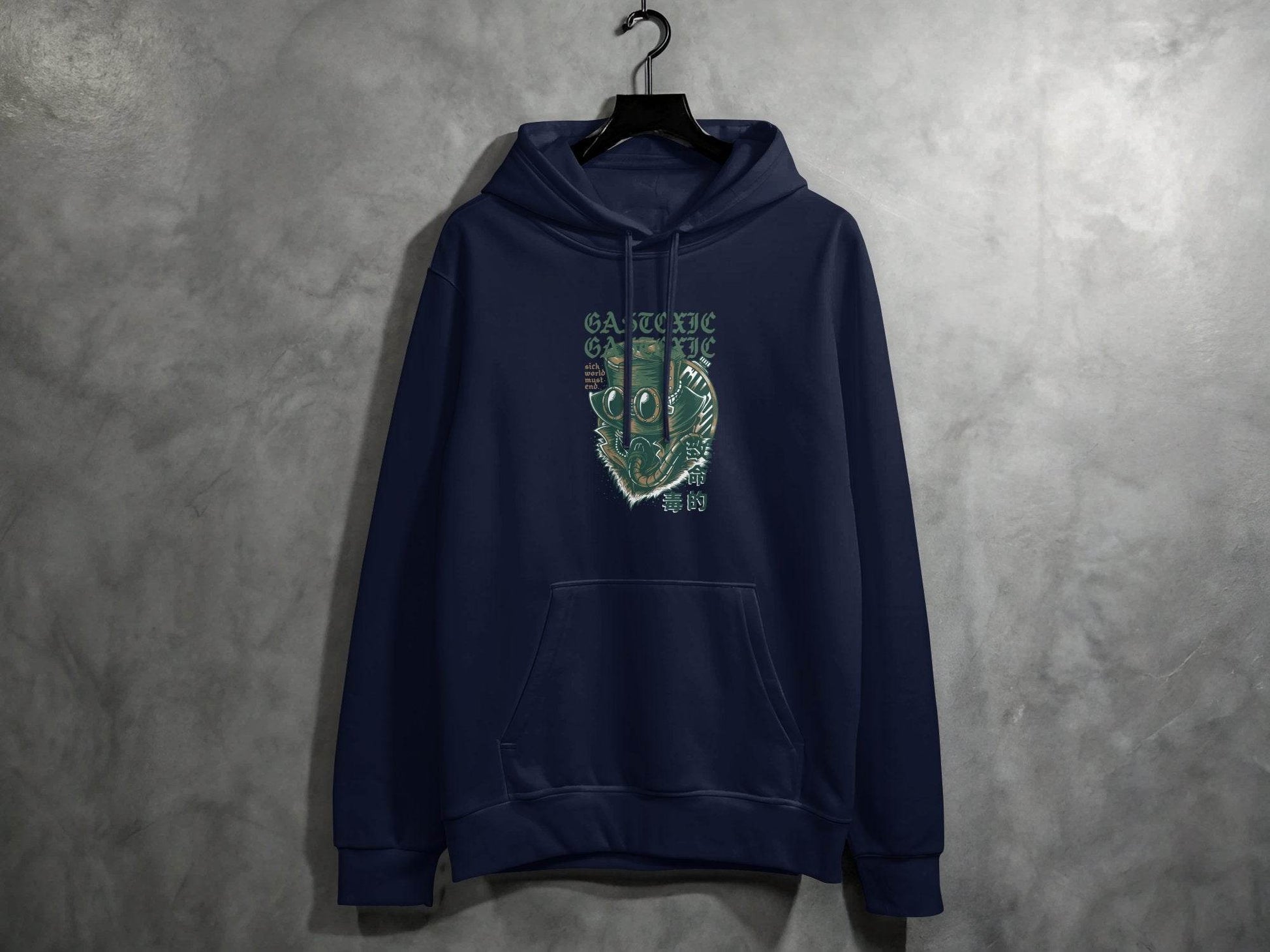 Gastoxic Sick World Must End Illustrated Artwork Hoodie - Design & Vybe