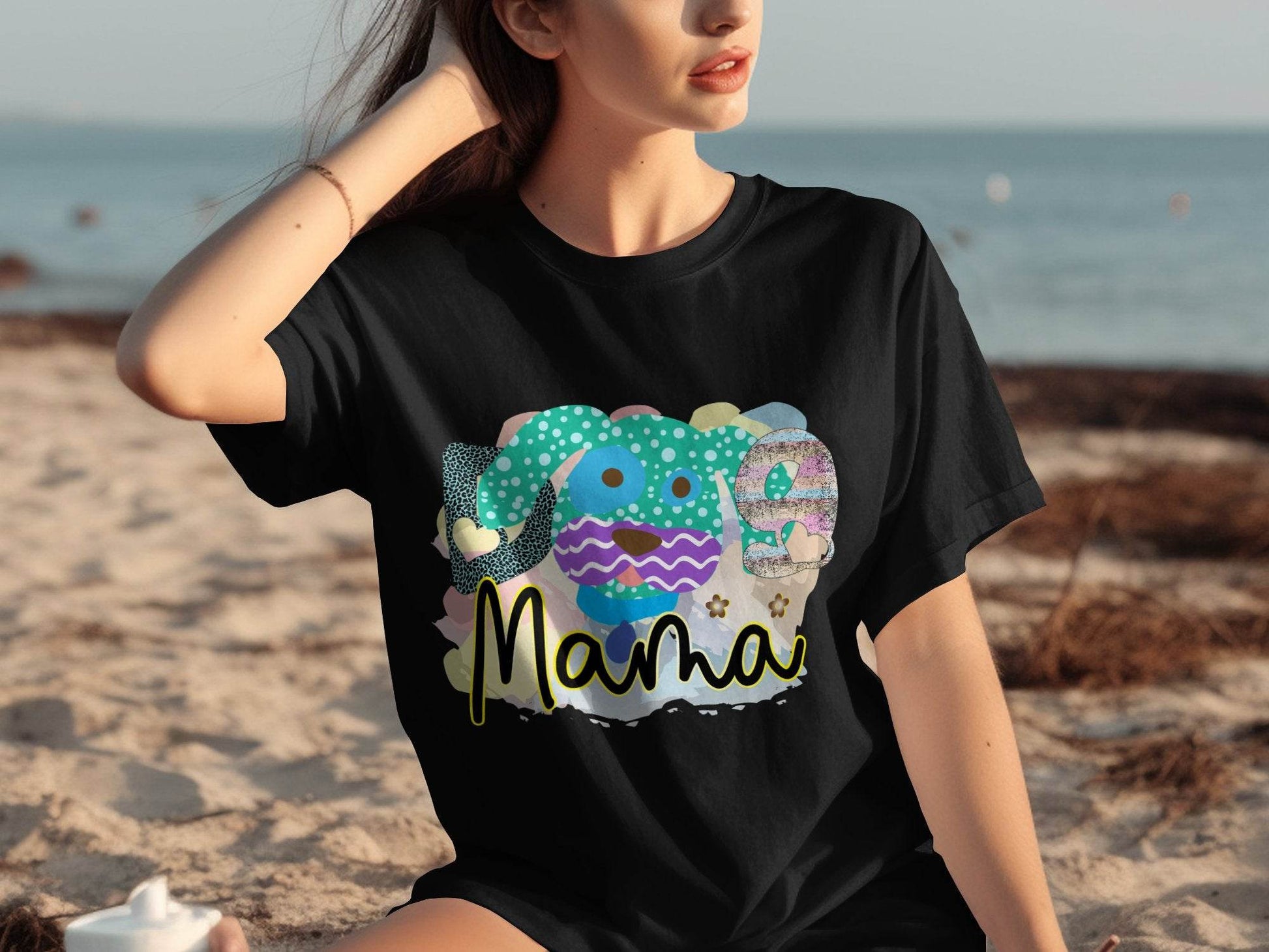 Dog Mama Colorful Graphic Design Great Gift Idea T-Shirt - Design & Vybe