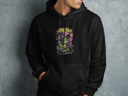 Mens Vintage Style Sci Fi Fantasy Art Hoodie product