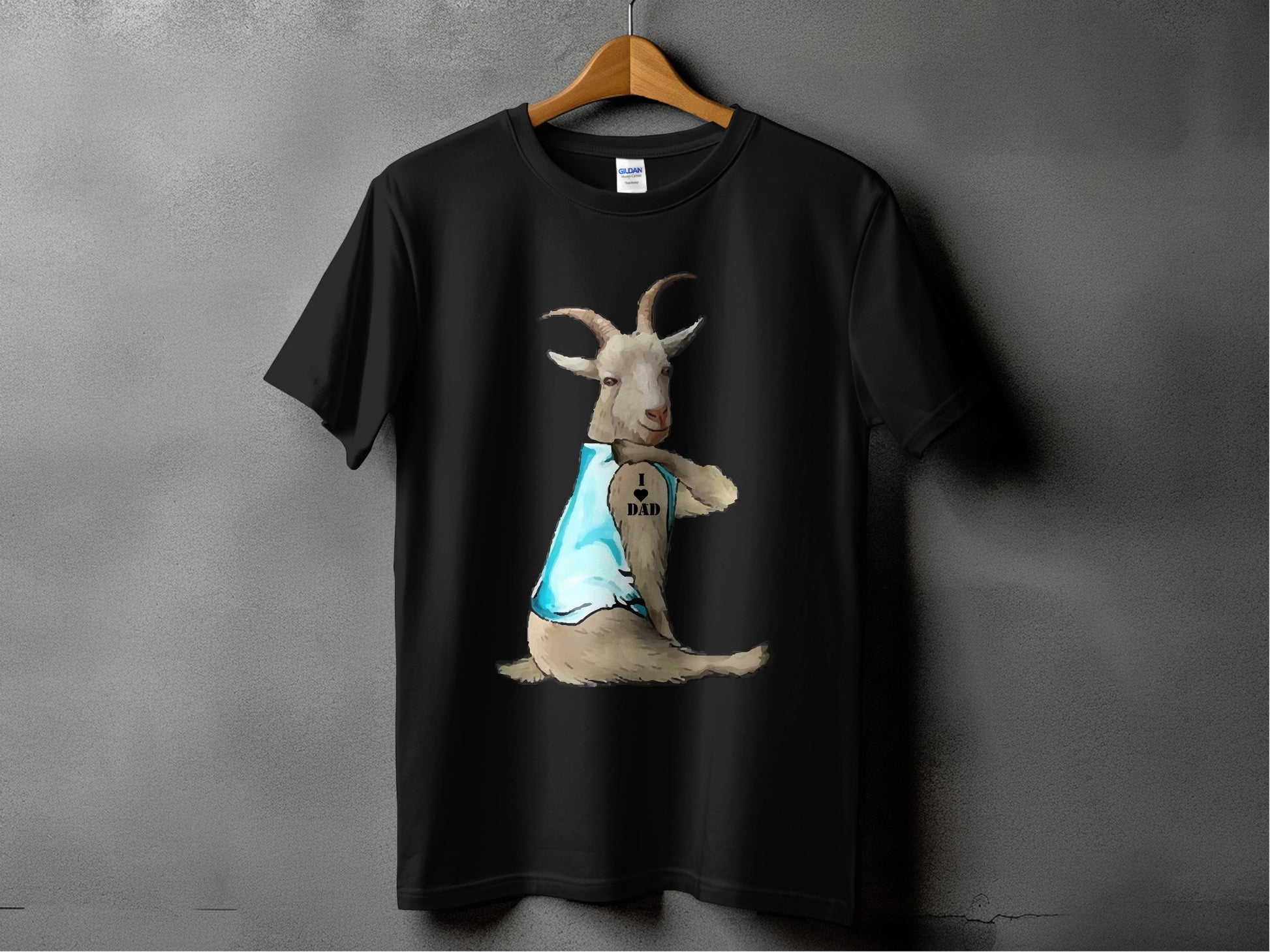 Funny Goat I Dad Superhero T-Shirt for casual wear product