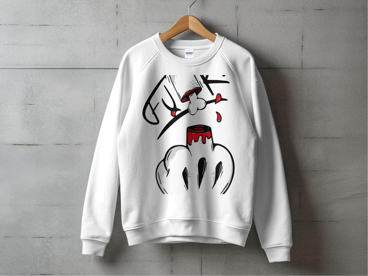 Funky Style Graphic Print Casual Wear Sweater - Design & Vybe