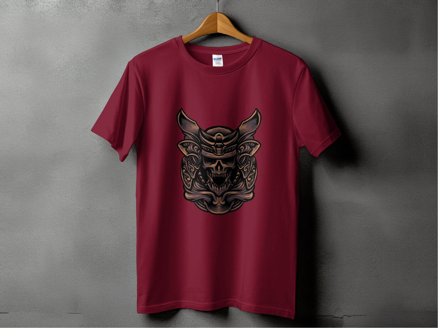 Fierce Warrior Skull Design T-Shirt for Bold Style - Design & Vybe