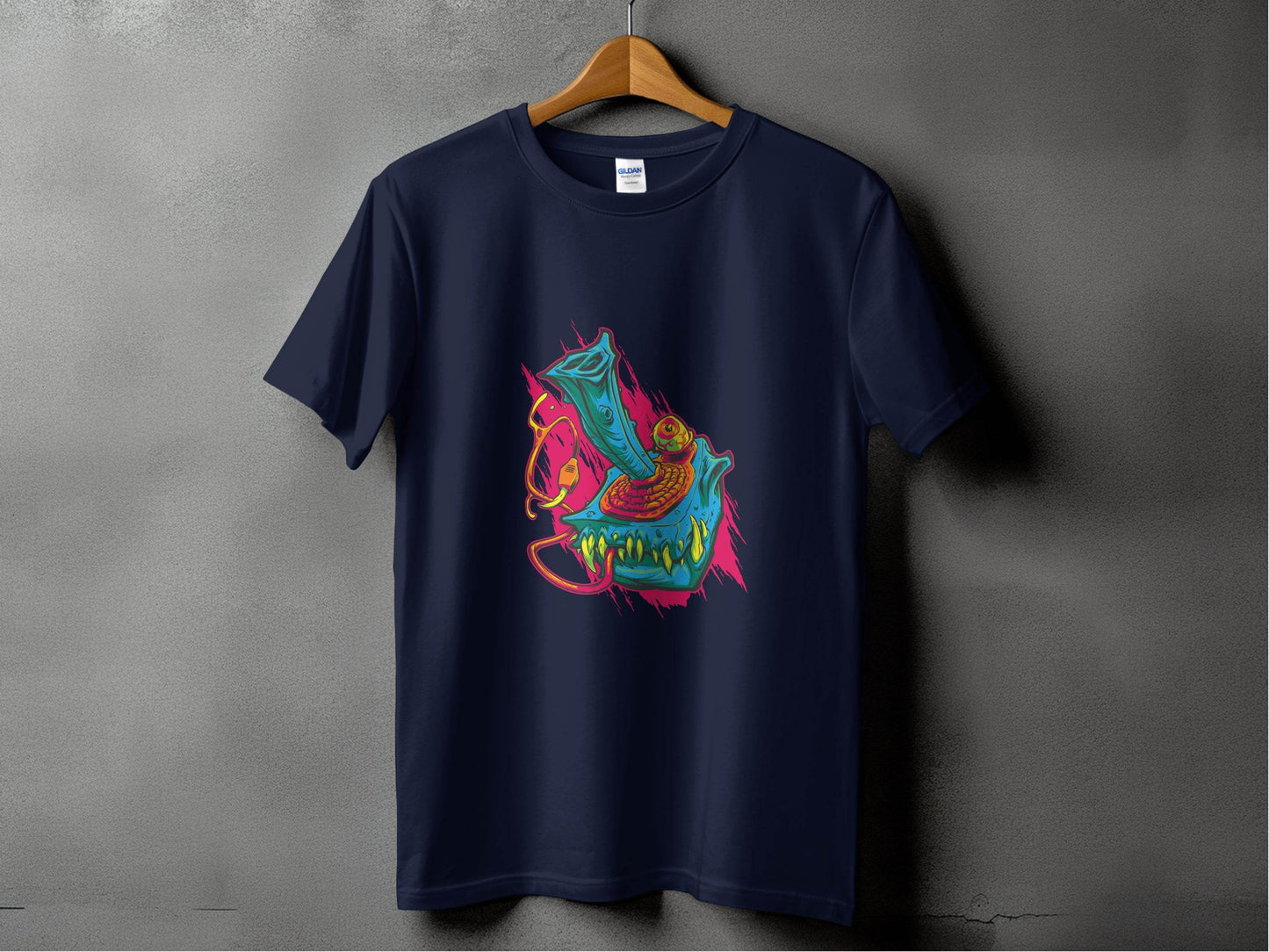Cyberpunk Monster with Plug and Eyeball Graphic T-Shirt - Design & Vybe