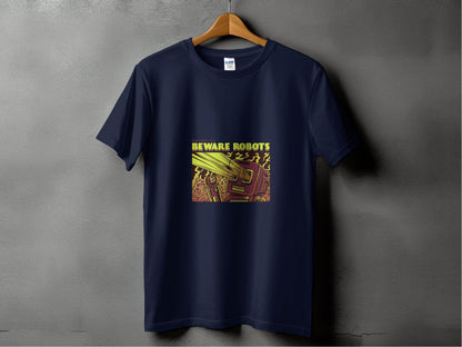 Retro Robot Invasion Graphic Beware Robots T-Shirts - Design & Vybe