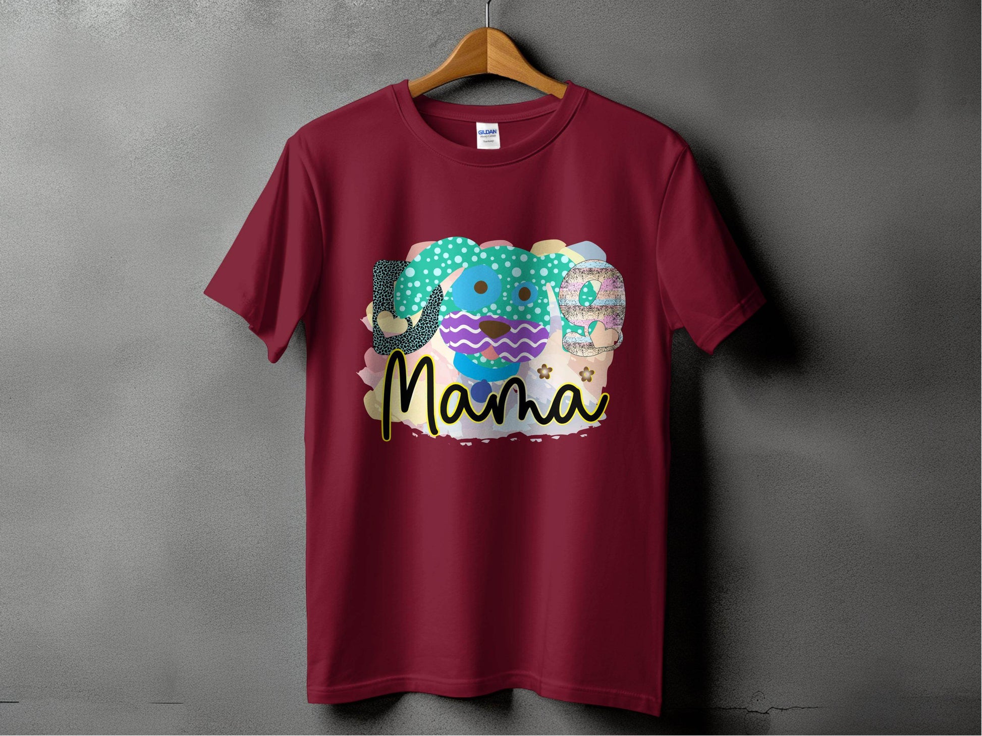 Dog Mama Colorful Graphic Design Great Gift Idea T-Shirt - Design & Vybe
