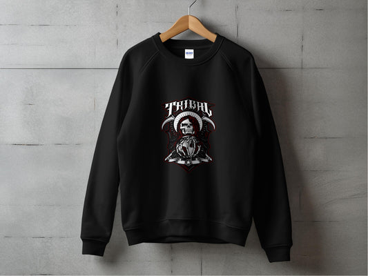 Tribal Skull Warrior Graphic Sweatshirt product