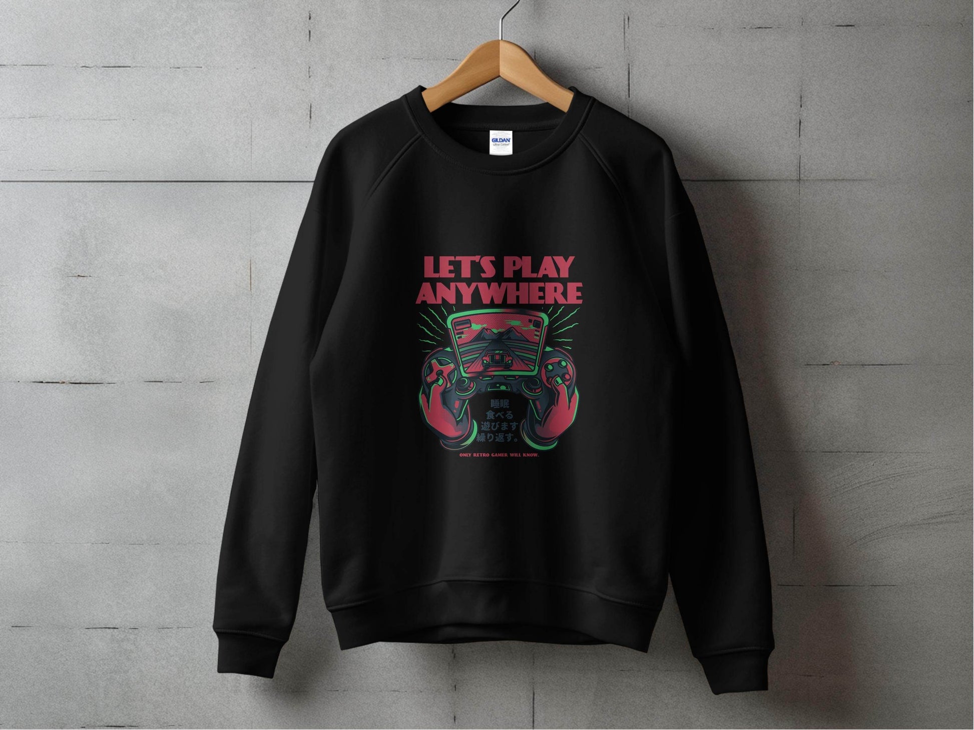 Let's Play Anywhere Retro Gamer Will Know It Sweater - Design & Vybe