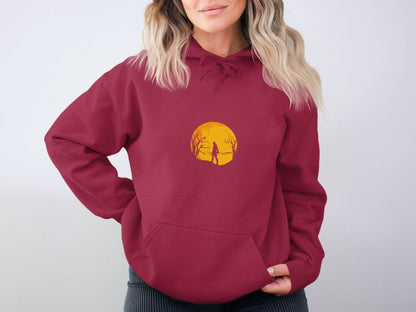 Silhouette Knight Under Yellow Moon Unique Style Hoodie - Design & Vybe