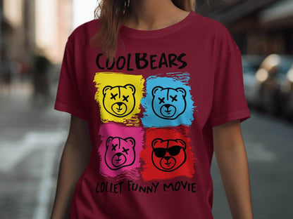 Cool Bears Collect Funny Movie Graphic T-Shirt product