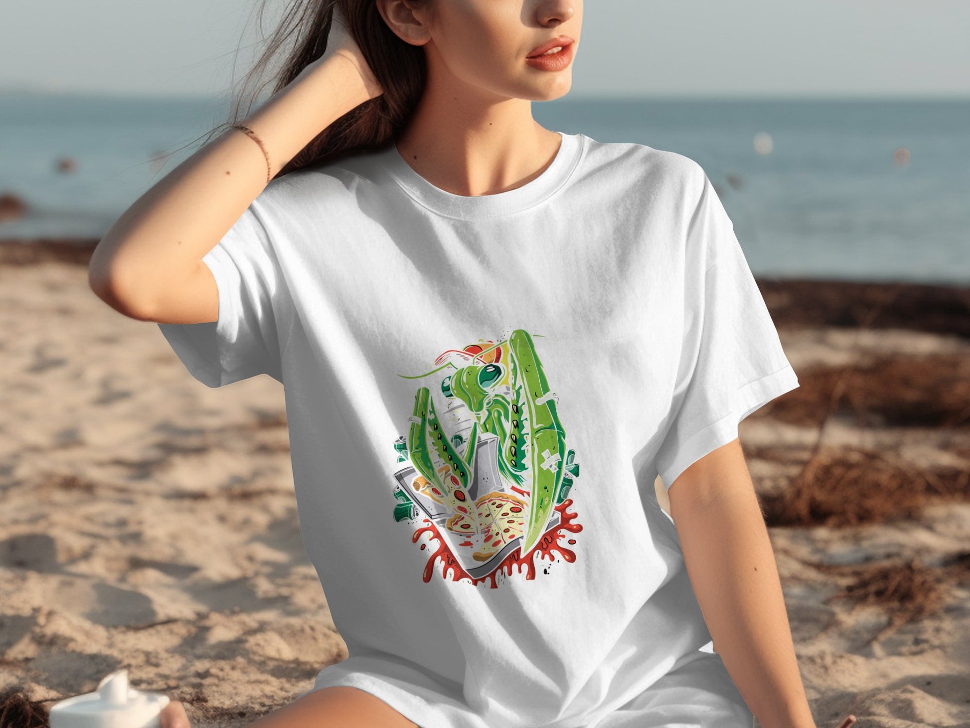 Beach Day Vibrant Printed T Shirt Summer Style product