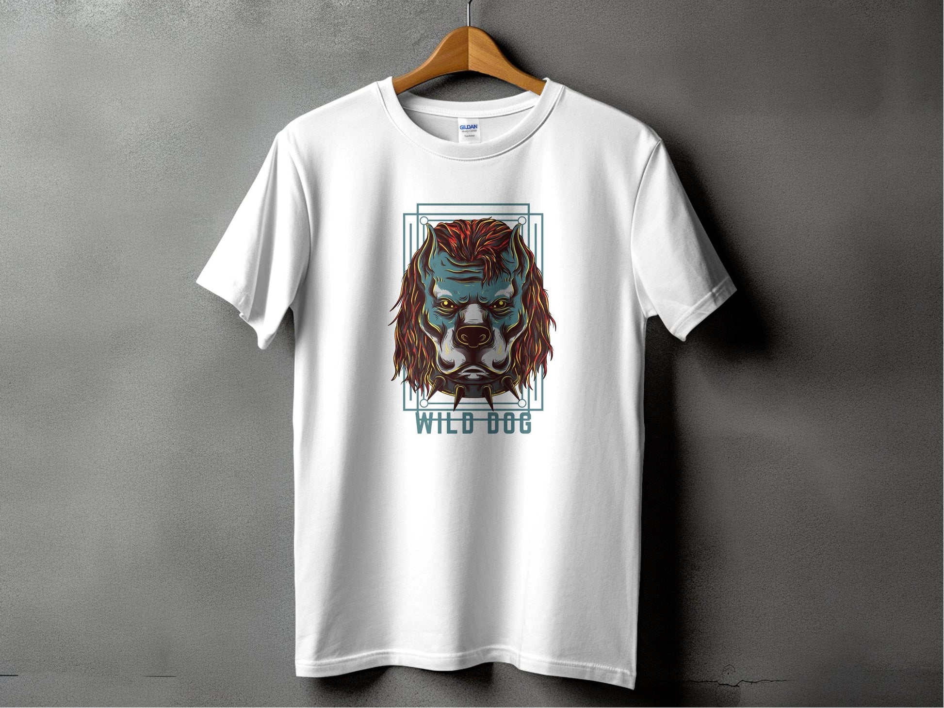 Ferocious Wild Dog Graphic Design T-Shirt - Design & Vybe