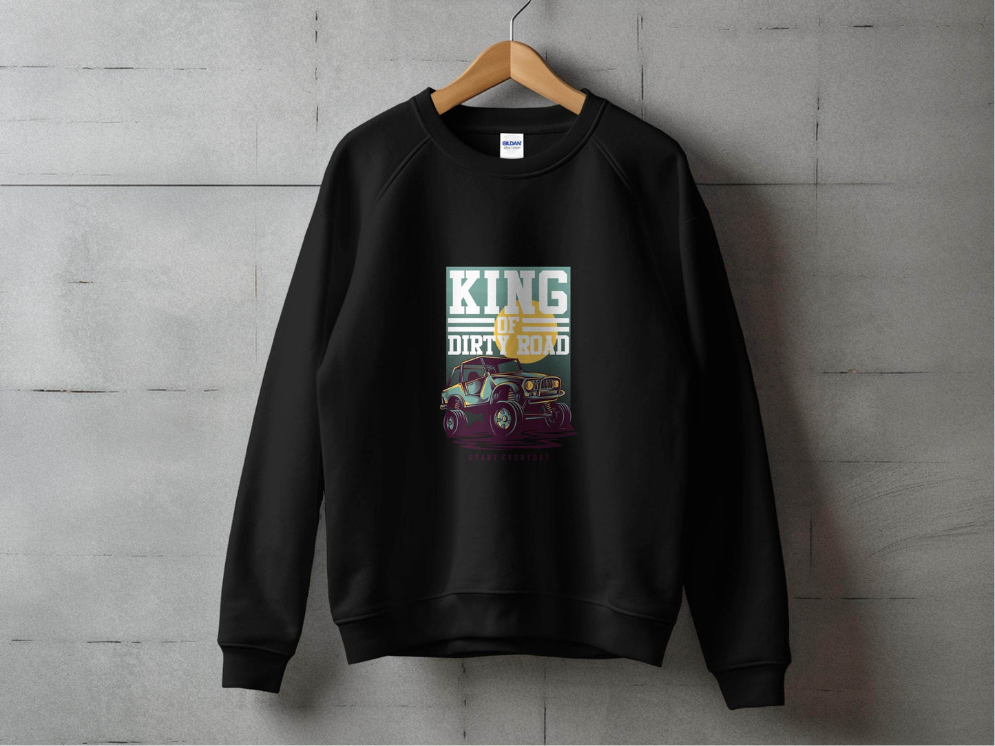 King Of Dirty Road Everyday Driving Adventure Sweater - Design & Vybe