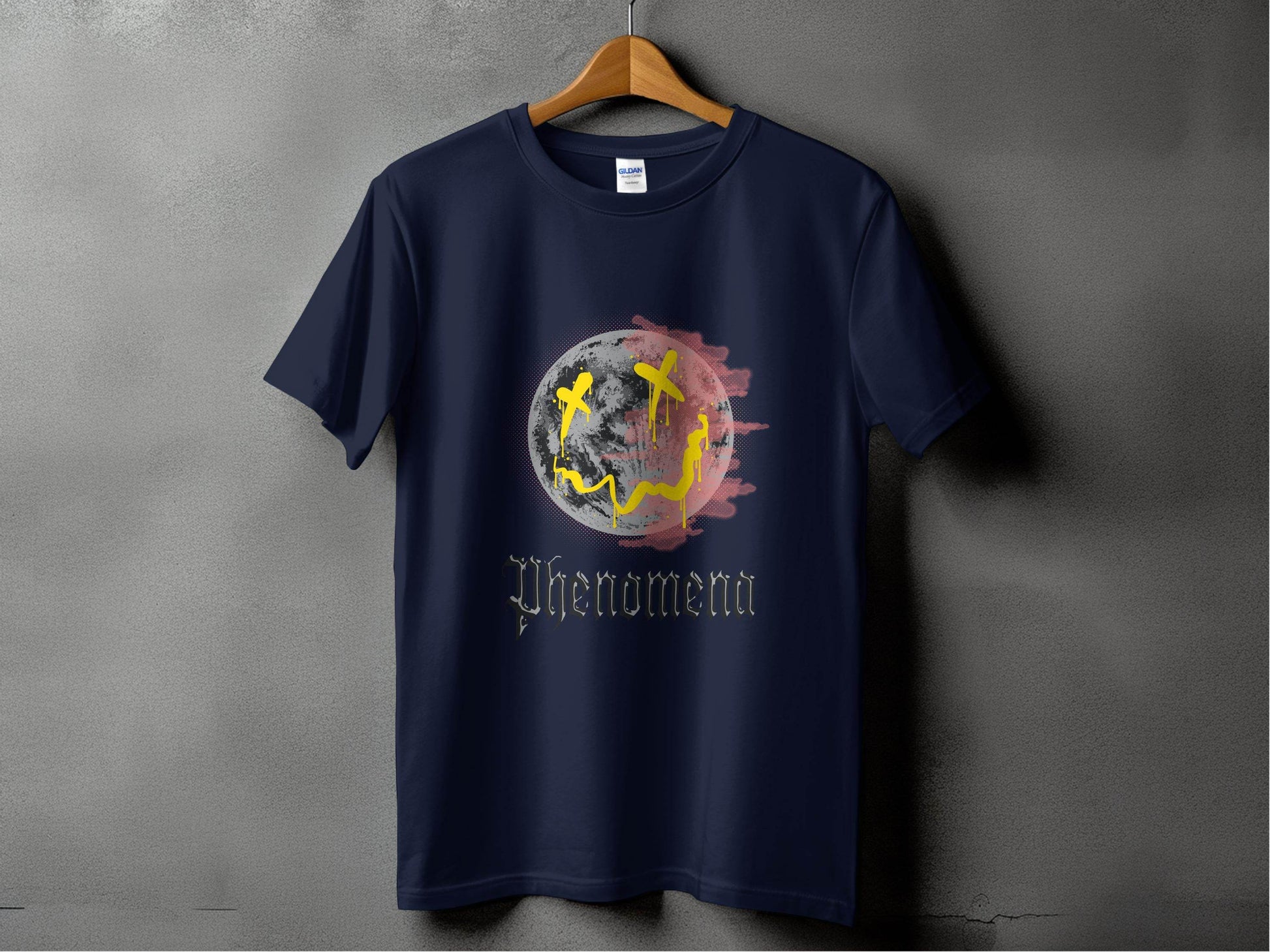 Phenomena Gothic Grunge Smile Face Design Style T-Shirt - Design & Vybe