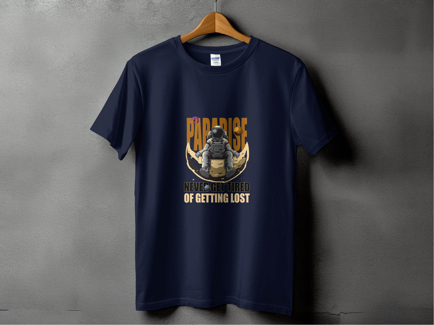 Paradise Never Get Tired Of Getting Lost Astronaut Graphic T-Shirt - Design & Vybe