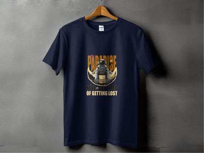 Paradise Never Get Tired Of Getting Lost Astronaut Graphic T-Shirt - Design & Vybe