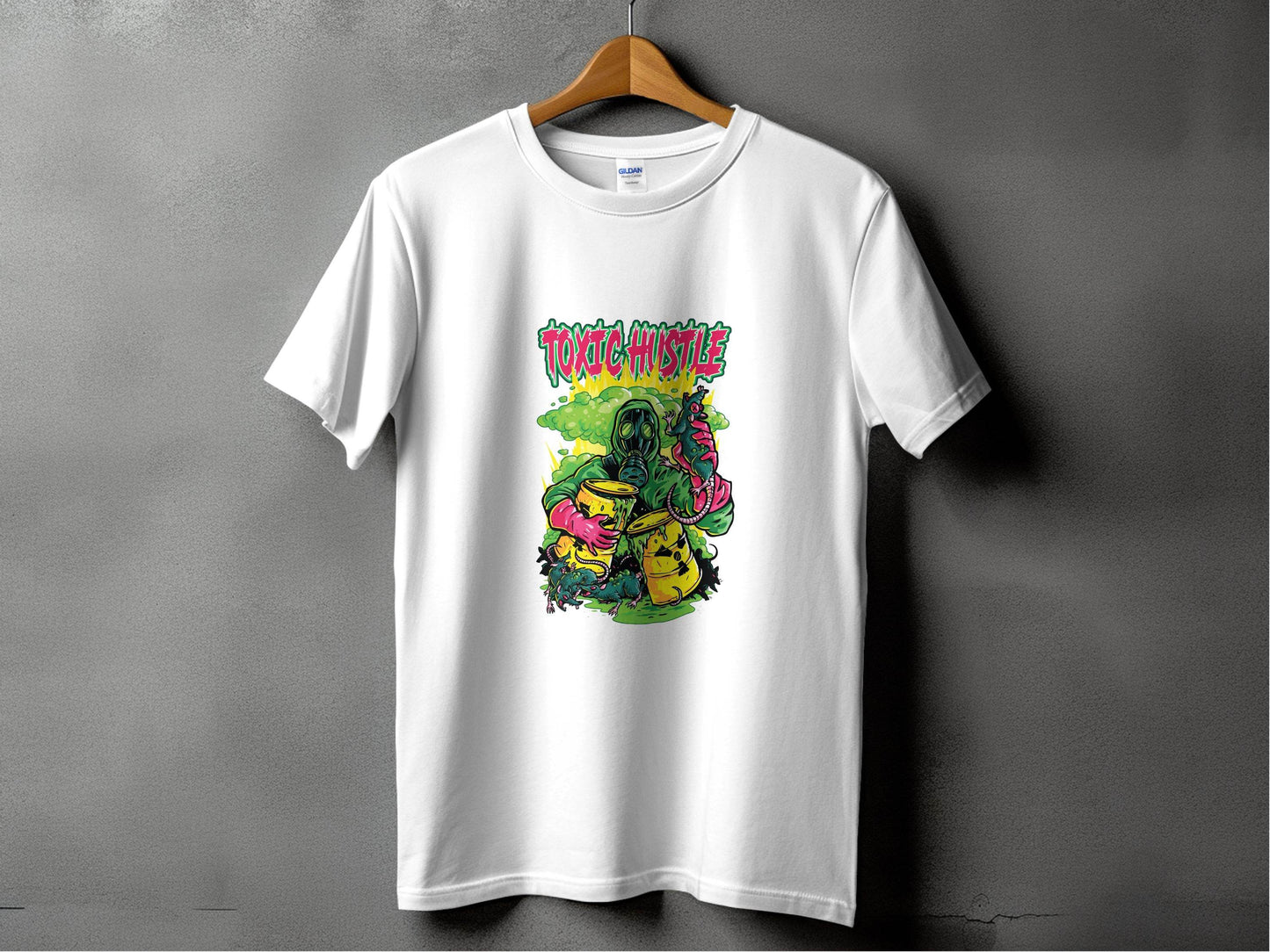 Toxic Hustle Graphic Print Design T-Shirt - Design & Vybe