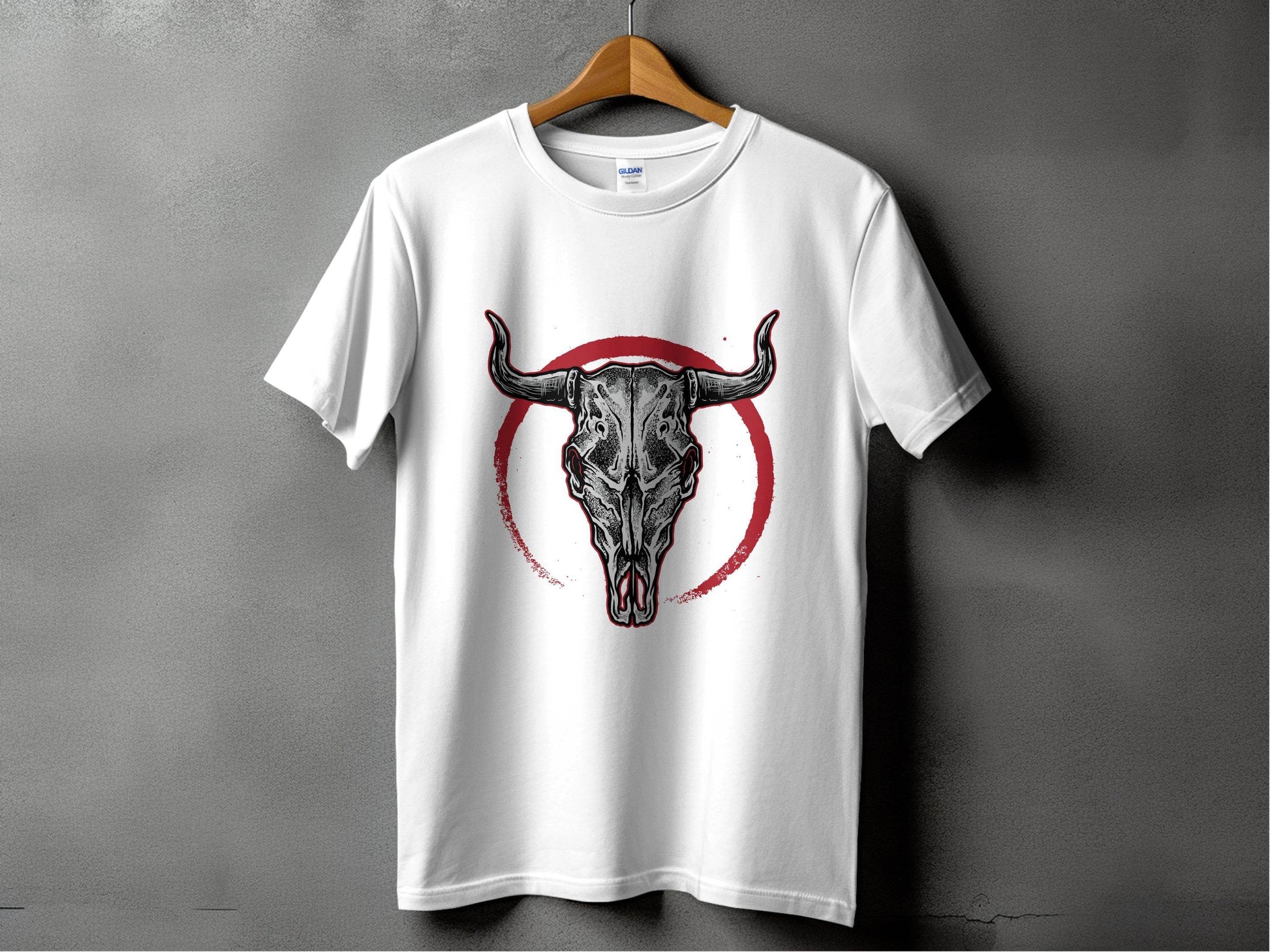 Longhorn Skull Art Graphic T-Shirt - Design & Vybe