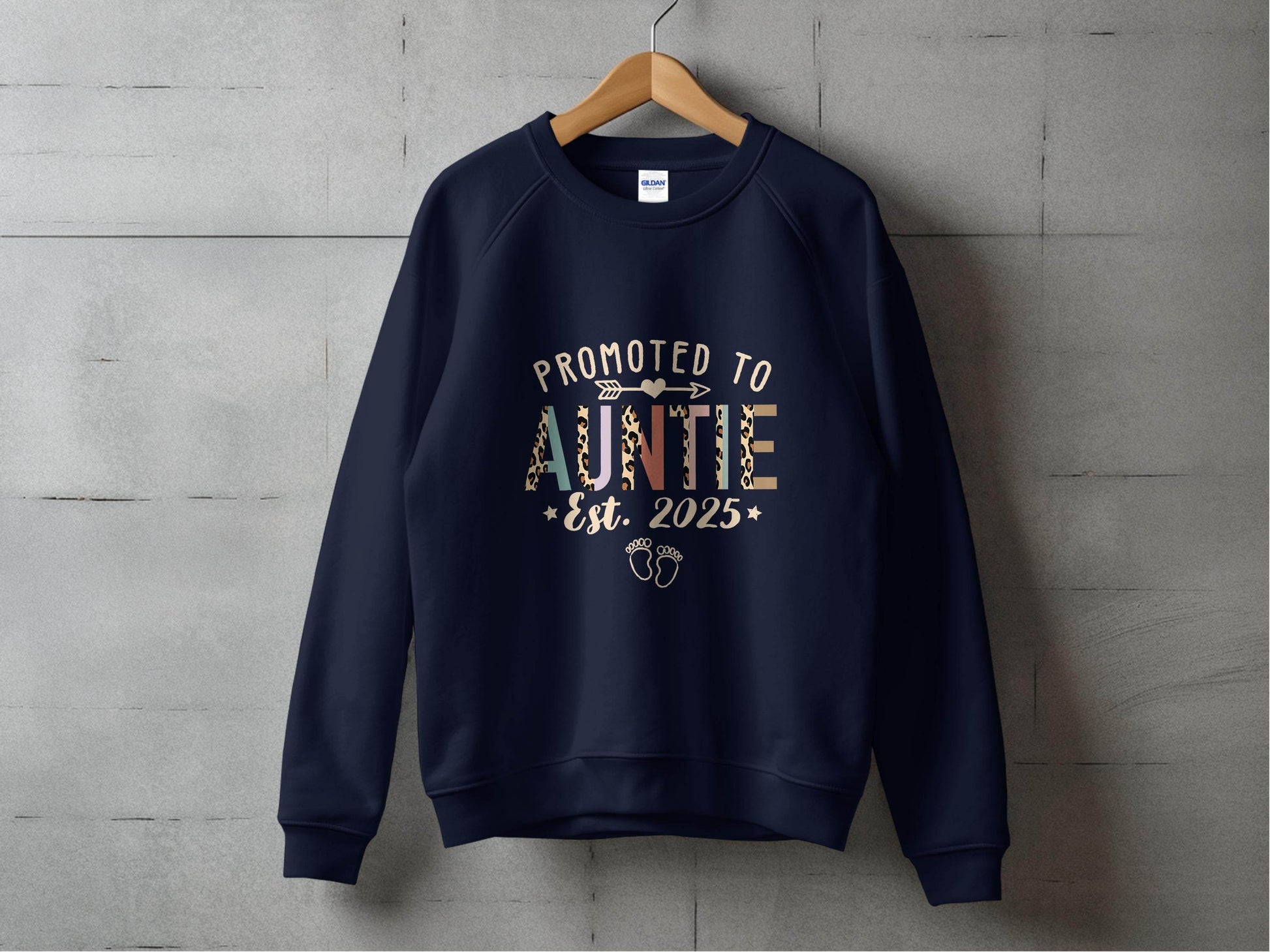 Promoted To Auntie Est 2025 Cute Design Baby Sweater - Design & Vybe