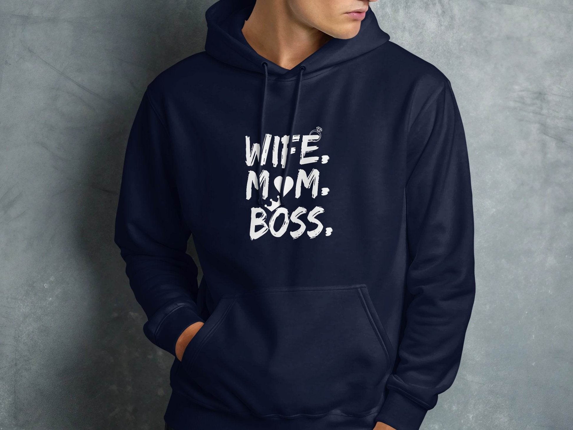 Wife Mom Boss Superwoman Design For Queens Hoodie - Design & Vybe