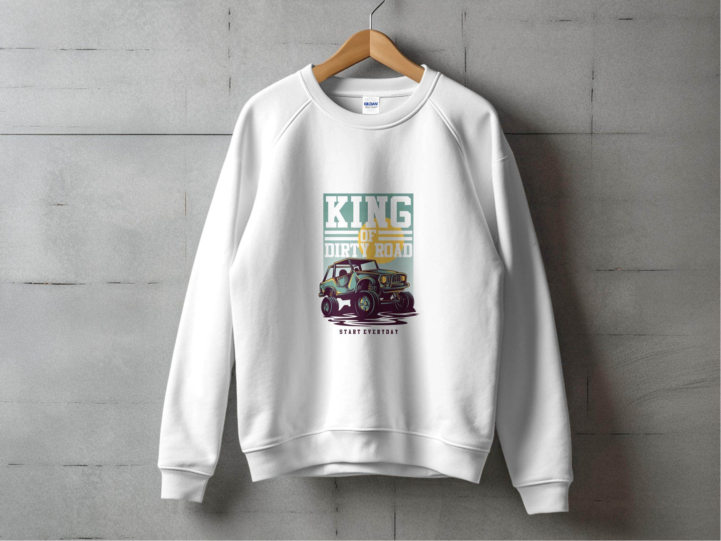 King Of Dirty Road Everyday Driving Adventure Sweater - Design & Vybe