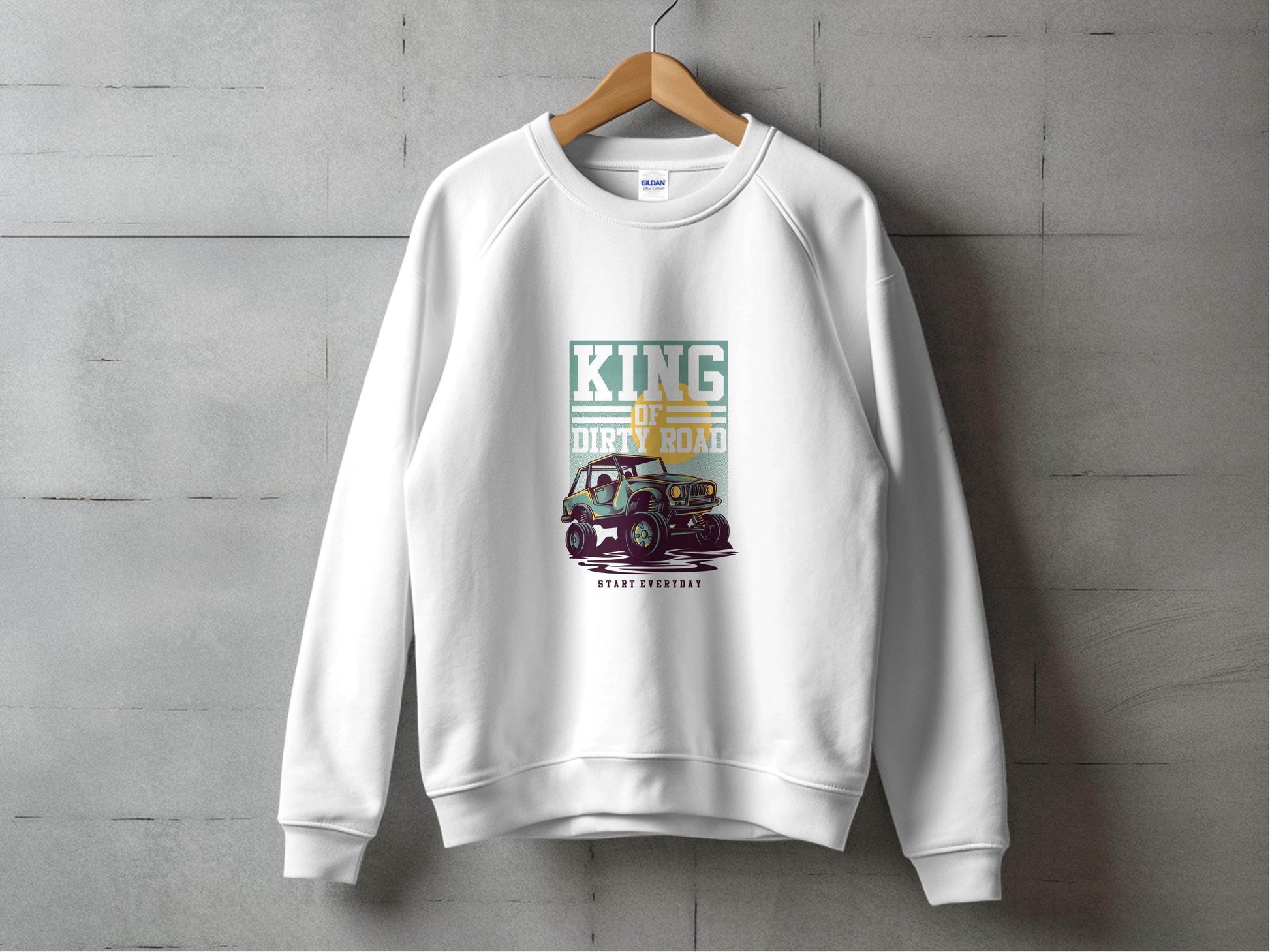 King Of Dirty Road Everyday Driving Adventure Sweater - Design & Vybe