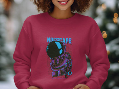 No Escape Spaceman Illustration Graphic Hoodie - Design & Vybe