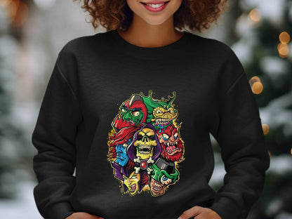 Masters of the Universe Cartoon Villains Collage Sweater - Design & Vybe