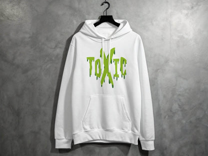 Unique Graphic Toxic Green Dripping Graffiti Text Design Hoodie - Design & Vybe