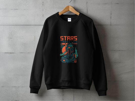 Stars Traveler Numb Twelve Graphic Cool Space Sweater - Design & Vybe