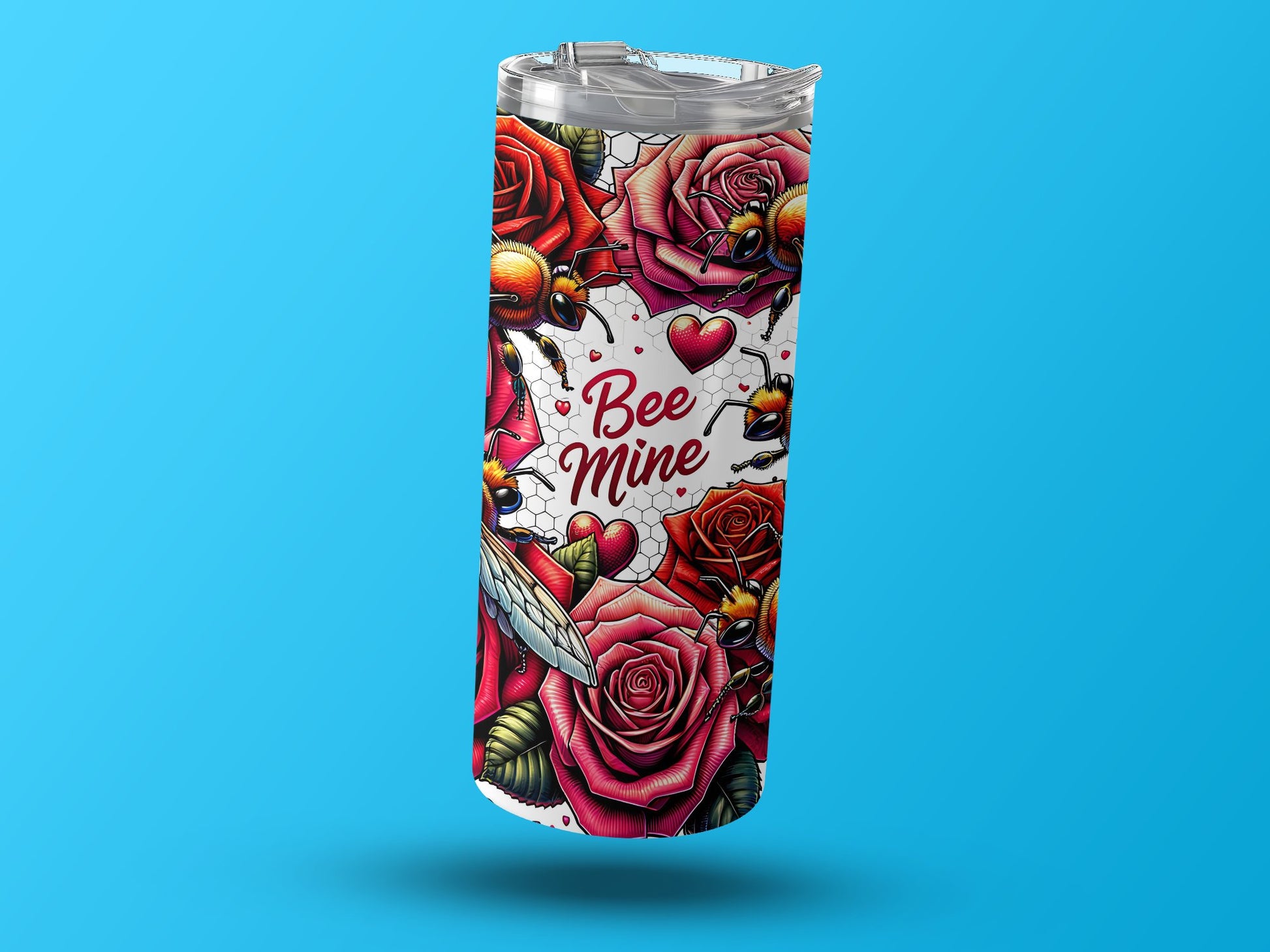 Bee Mine Floral Tumbler With Stunning Rose Design product