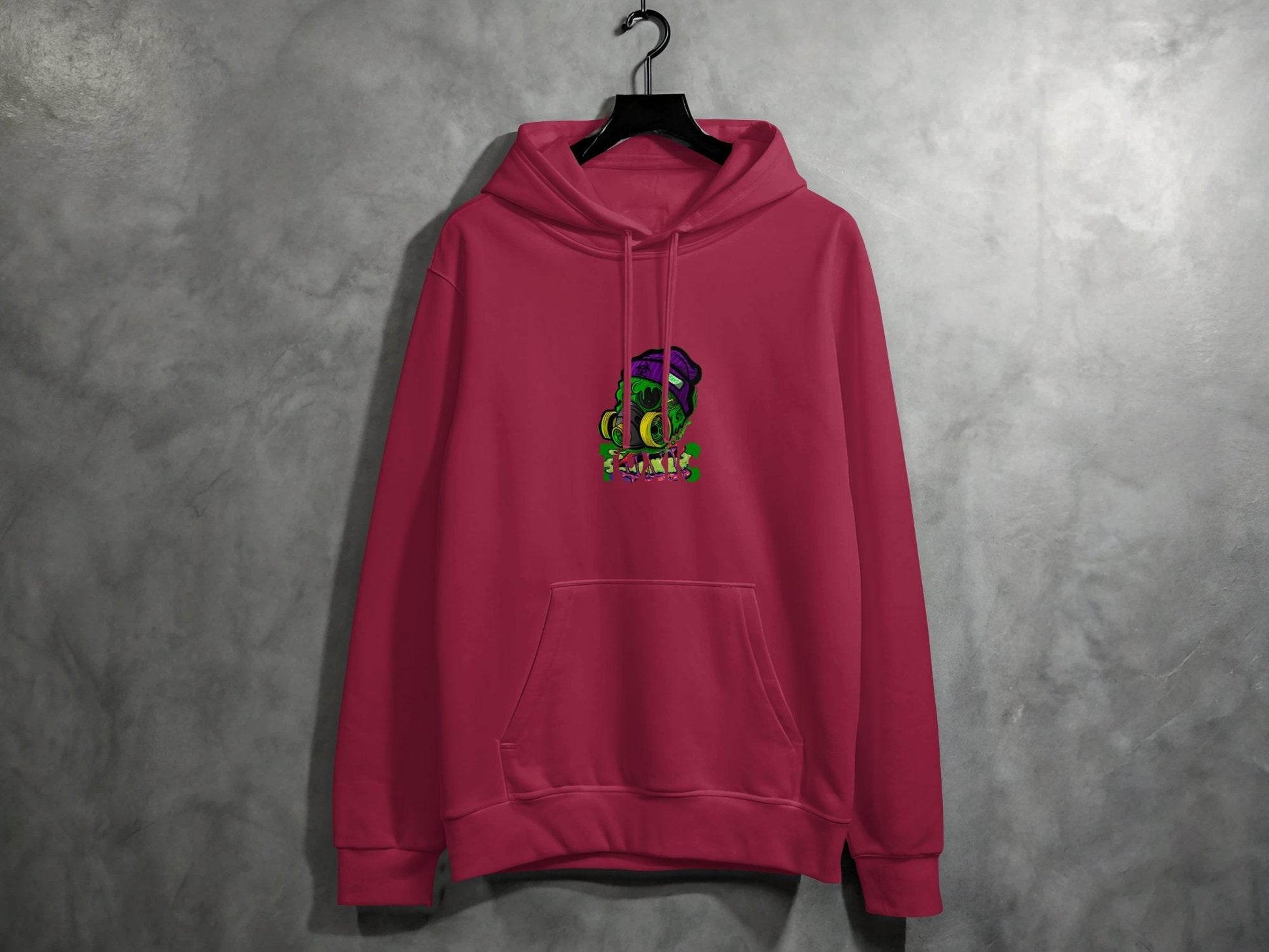 Toxic Waste Character Image Design Printed Graphic Hoodie - Design & Vybe