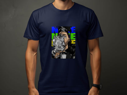 NEON Color Theme Abstract Art Smoke Design T-Shirt - Design & Vybe