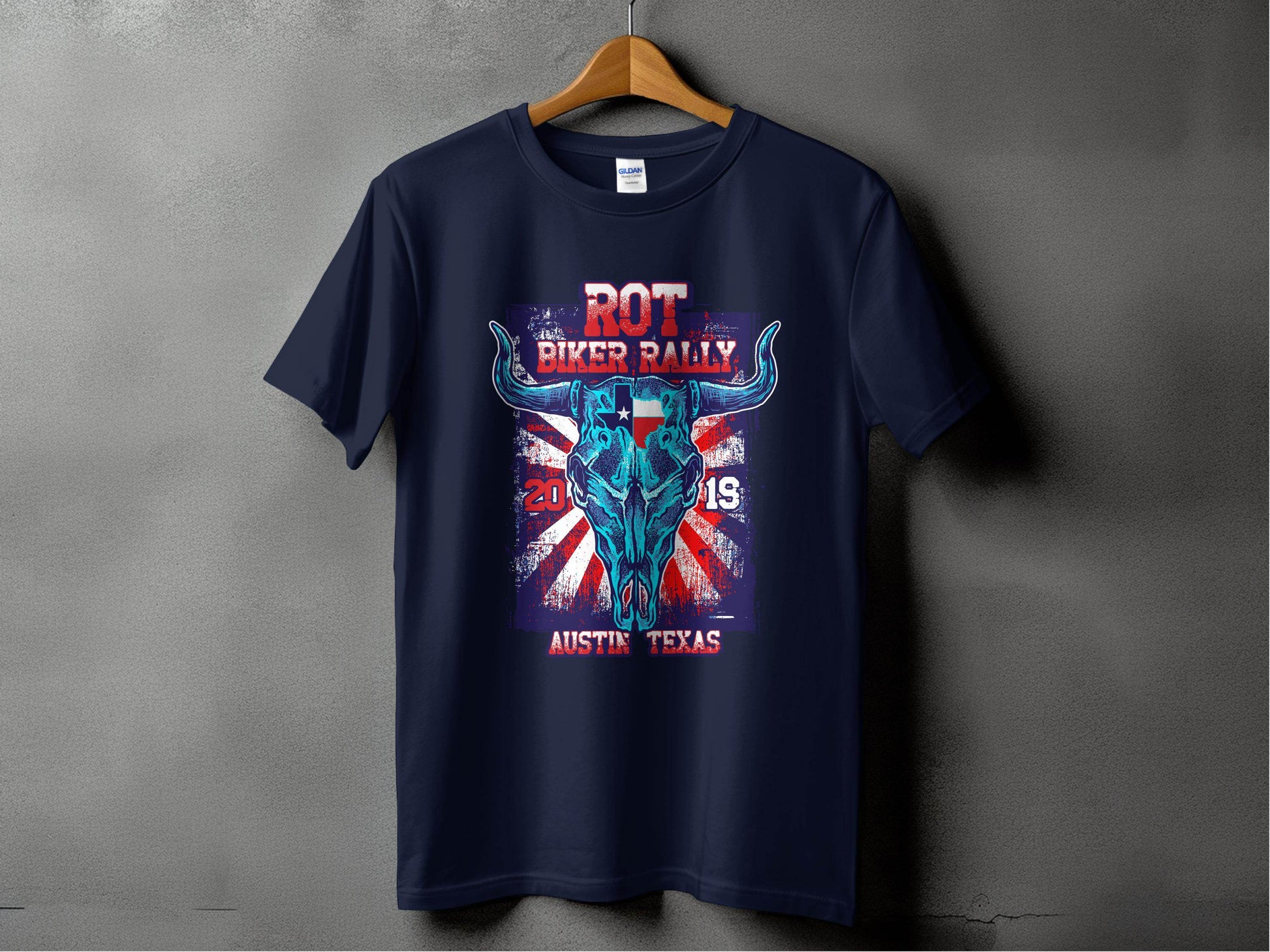 ROT Biker Rally Austin Texas 2019 T-Shirt - Design & Vybe