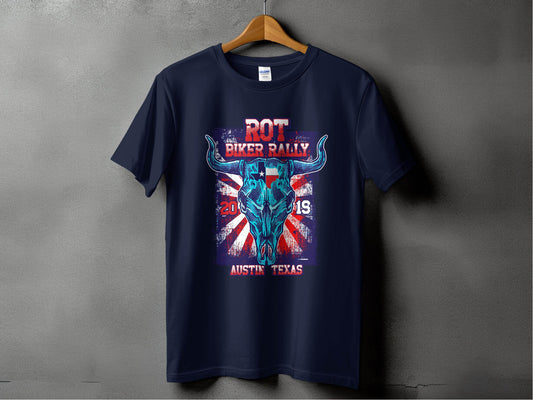 ROT Biker Rally Austin Texas 2019 T-Shirt - Design & Vybe