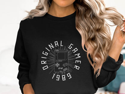 Original Gamer Nintendo Gameboy Since 1989 Design Sweater - Design & Vybe