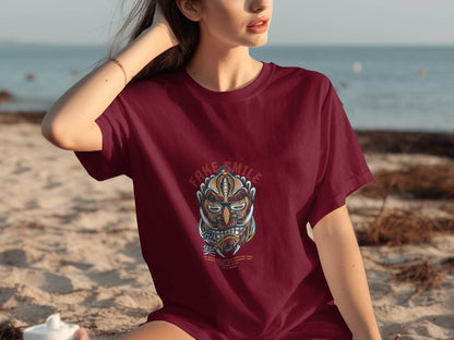 Fake Smile Graphic Illustration Design for Unisex T-Shirt - Design & Vybe
