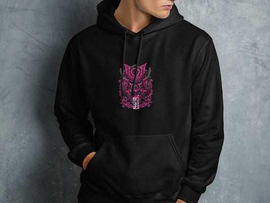 Cyberpunk Samurai Mask Japanese Art Hoodie - Design & Vybe