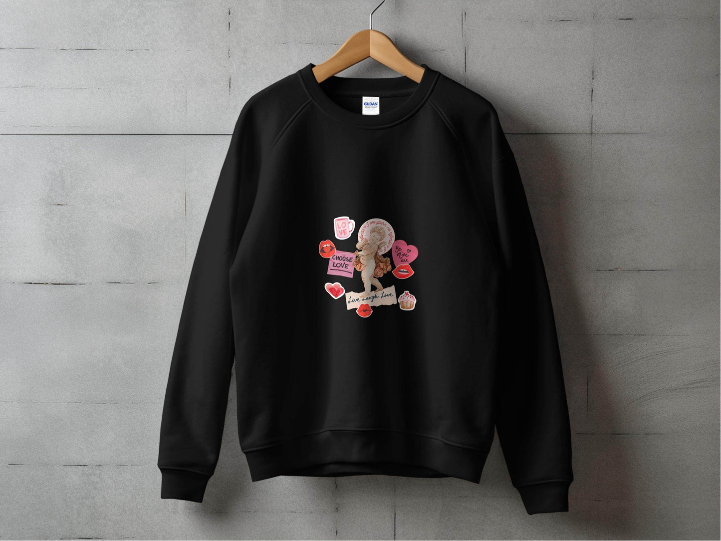 Cupid with Love and Valentine's Day Elements Sweater - Design & Vybe