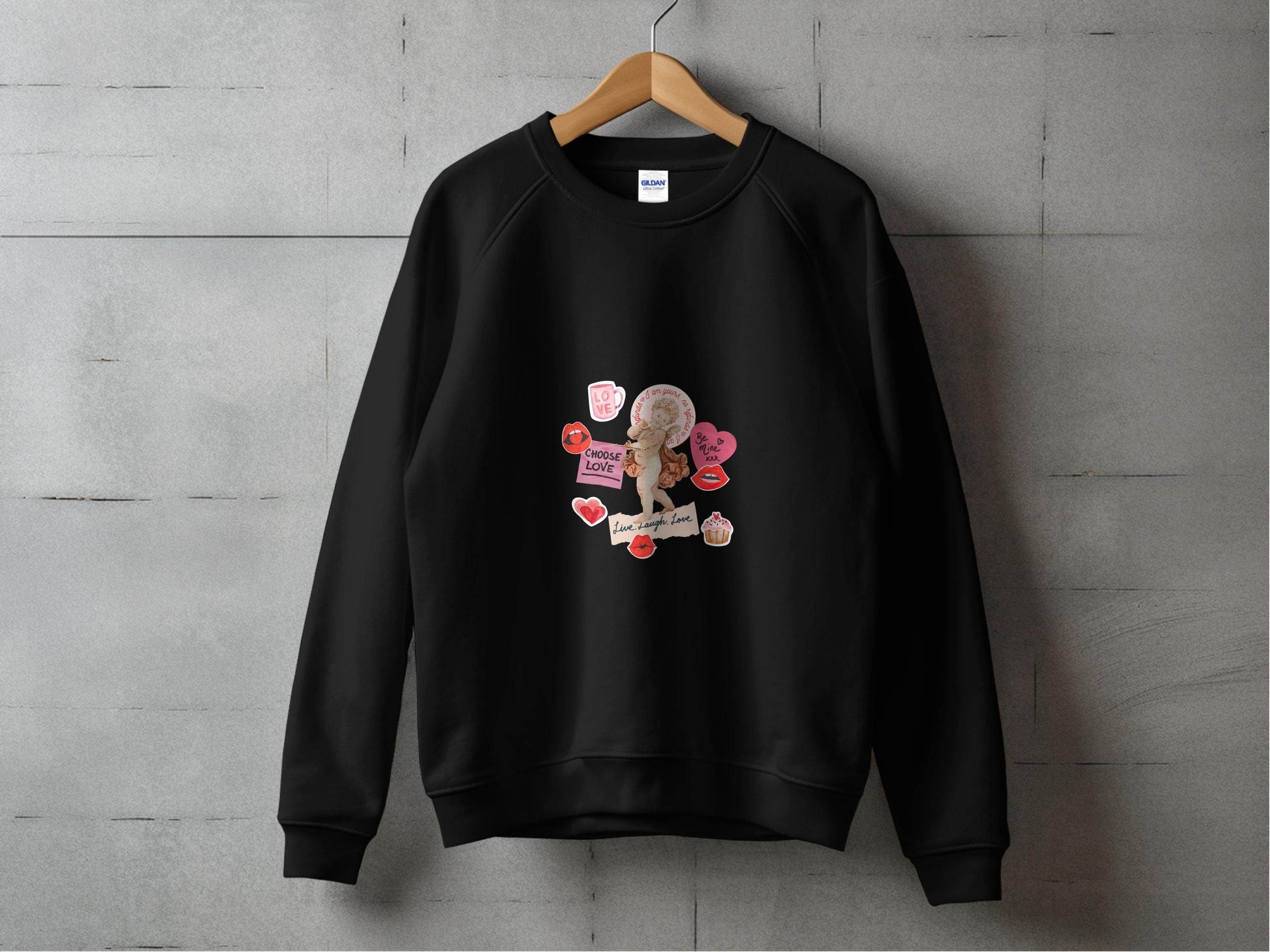 Cupid with Love and Valentine's Day Elements Sweater - Design & Vybe